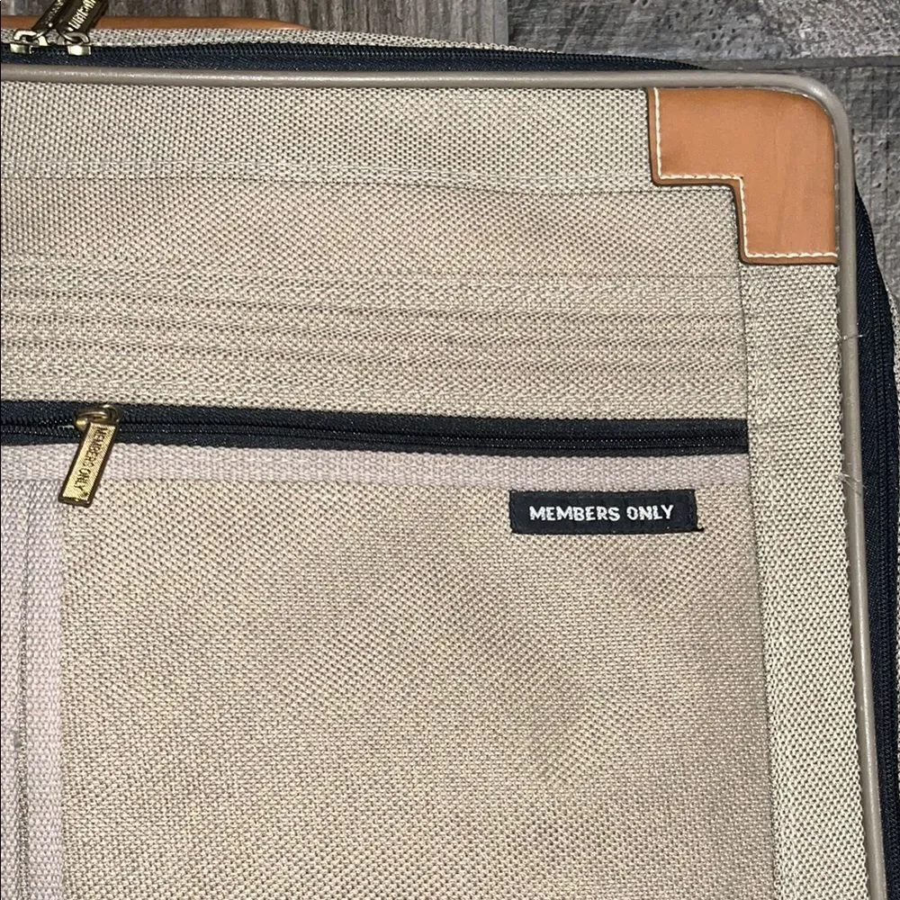 Vintage Member’s Only Men's Beige and Brown luggage